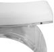 Worlds Away Marlowe Glossy White Stool-1