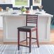 Linon Torino Merlot Ladder Back Bar Stool-1