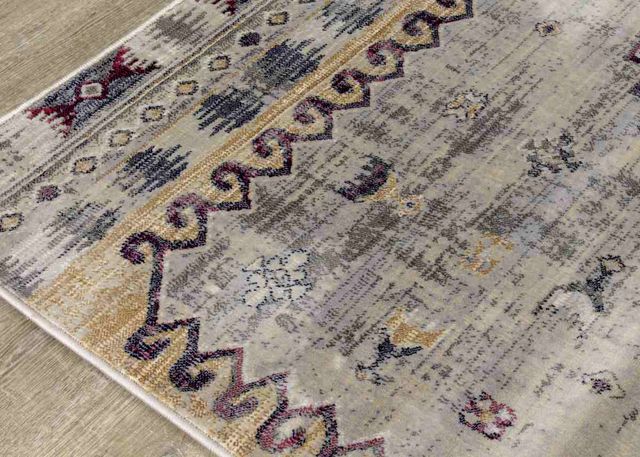 Kalora Interiors Sidra Gray/Blue Transitional Soft Touch 8' X 11' Rug-1