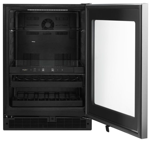 Whirlpool® 24" 5.2 Cu. Ft. Fingerprint Resistant Stainless Steel Beverage Center-1