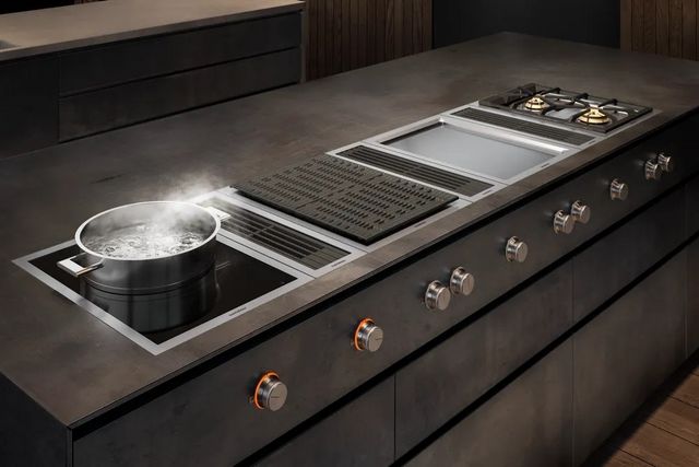 Gaggenau 400 Series 15" Stainless Steel Electric Grill Cooktop-3