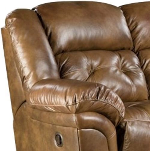 HomeStretch Cheyenne Saddle Double Manual Reclining Sofa-1