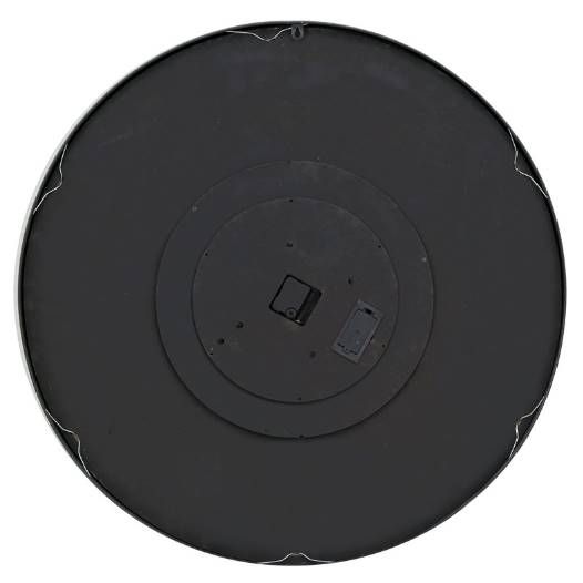 YHD Trademark Matte Black Wall Clock-4