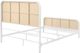 Coaster® Lanewood White Queen Metal Rod Bed-3