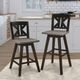 Mazin Furniture Amsonia Black/Distressed Gray Swivel Counter Chair-4