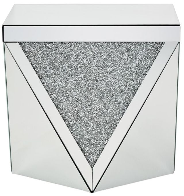 Michael Amini® Montreal Mirrored/Silver End Table-2