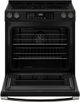 GE® 600 Series 30" Black Slate Slide-In Electric Range-1