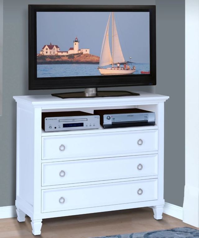 New Classic® Home Furnishings Tamarack White Media Chest-1