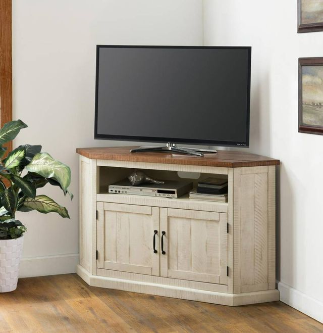 Martin Svensson Rustic Antique White/Honey Entertainment Console-1