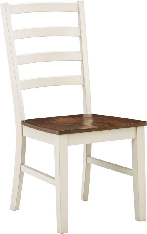 Signature Design by Ashley® Jendanton Antique White/Brown Dining Side Chair-0
