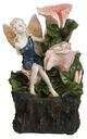 A & B Home Black/Green/Pink 3 Tier Water Decorative Outdoor Fountain-0