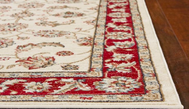 KAS Rugs Avalon Ivory/Red Mahal 5'x8' Rug-1