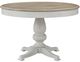American WoodCrafters  Beach Comber Brown Dining Table with Weathered White Base-0