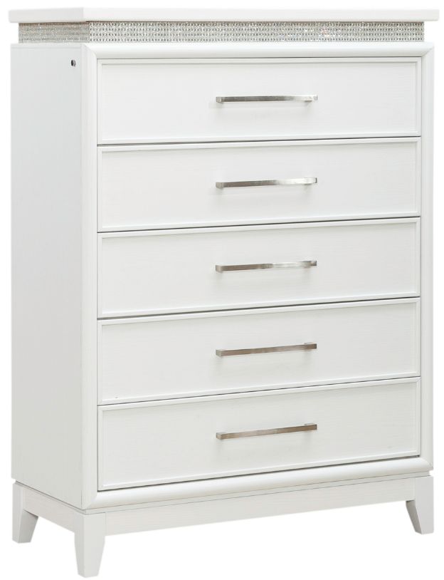 Liberty Furniture Reflections Pearl White Chest-0