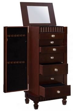 Powell® Merlot 7-Drawer Jewelry Armoire