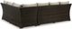 Signature Design by Ashley® Brook Ranch Set of 3 Brown Outdoor Sofa Sectional/Bench with Cushion-4