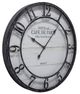 YHD Cafe De Paris Black/White Shiplap Wall Clock-1