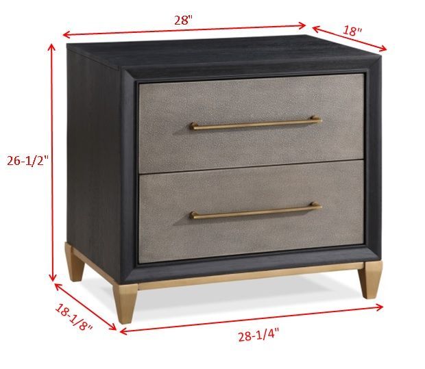 Crown Mark Payson Brown Nightstand-2