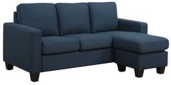 Emerald Home Nix 2-Piece Navy Reversible Chaise Sofas