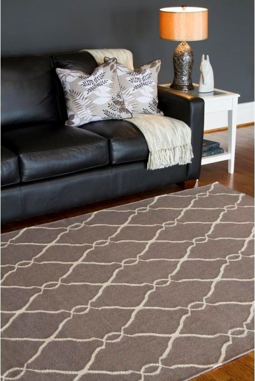 Surya Fallon Gray 5'x8' Area Rug-1
