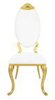 ACME Furniture Fallon 2-Piece Mirrored Gold/White Side Chair Set-3