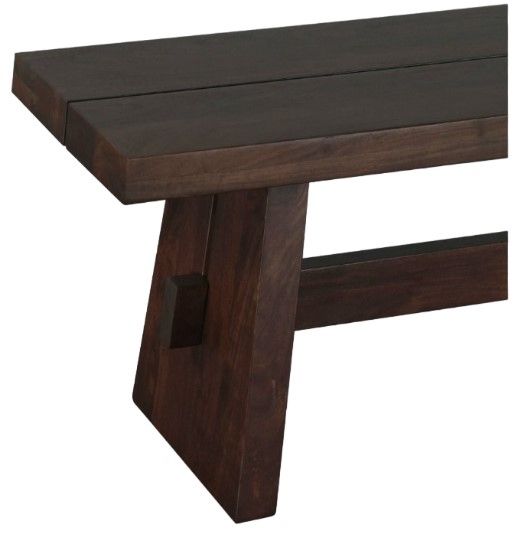 Home Trends & Design Piedmont Coffee Bean Bench-3