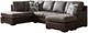 Signature Design by Ashley® Baltic-Park 2-Piece Fossil U-Shape Sleeper Sectional and Chaise-0