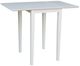John Thomas Furniture® Dining Essentials White Small Drop Leaf Leg Table-0