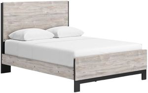 Benchcraft® Vessalli Light Gray Queen Panel Bed