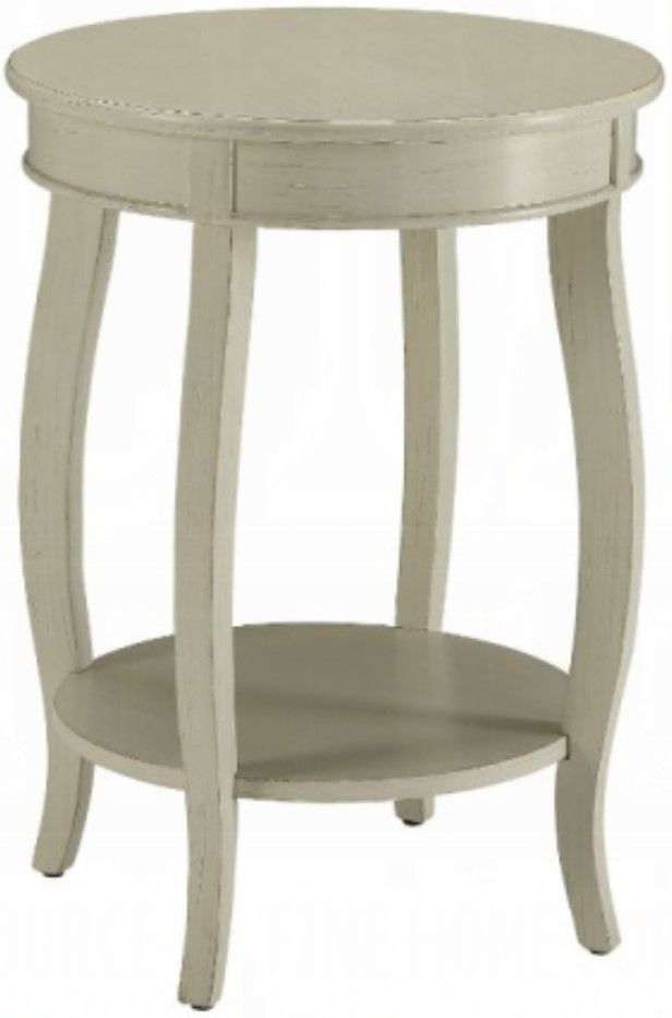 ACME Furniture Alberta Antique White Accent End Table-0