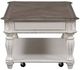 Liberty Furniture Magnolia Manor Weathered Bark Cocktail Table with Antique White Base-3