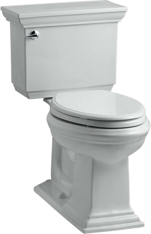 KOHLER® Memoirs® Stately Ice Gray 2-Piece Chair-Height Elongated Toilet, 1.6 Gpf-0