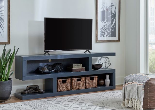 aspenhome® Mackenzie Malta Blue 74" Open Console-1
