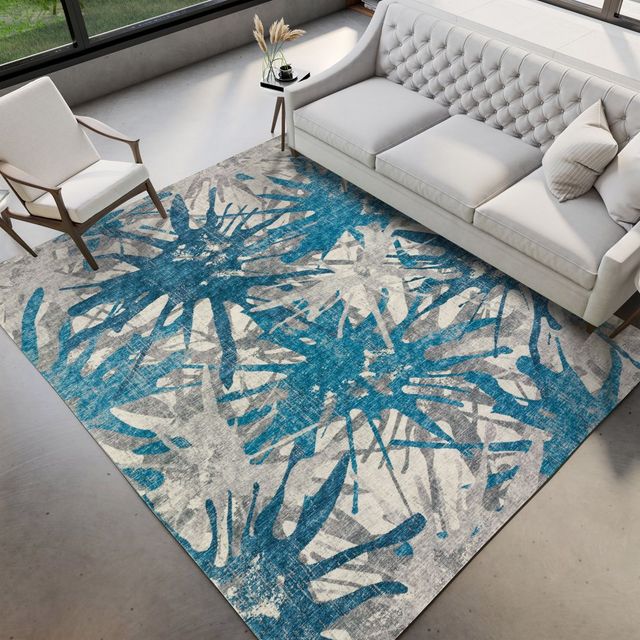 Dalyn™ Rug Company Brisbane BR6 Cobalt 5'x8' Area Rug-3
