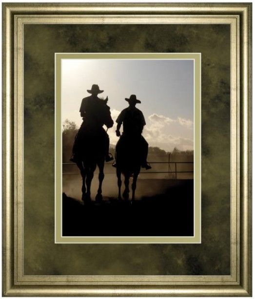Classy Living Yann Siwiak Cavaliers Cowboys 34" Wall Art-0