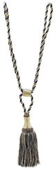 A & B Home Blue/Gold Decorative Tassel-0