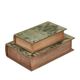 A & B Home 2-Piece Beige/Green Book Box Set-4