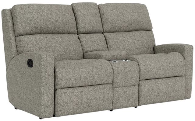 Flexsteel® Catalina Slate Manual Reclining Loveseat with Console-0