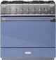 AGA™ Elise 36" Stainless Steel Pro Style Dual Fuel Range with Carnaby Blue Door-0