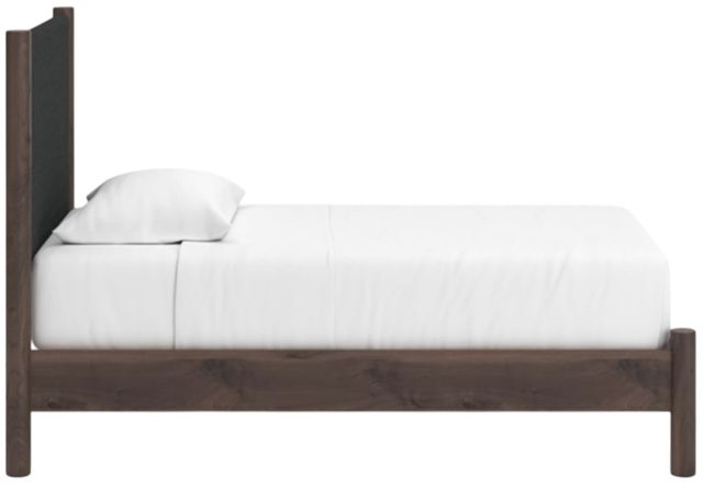 Signature Design by Ashley® Pamytta Brown Twin Upholstered Panel Platform Bed-3