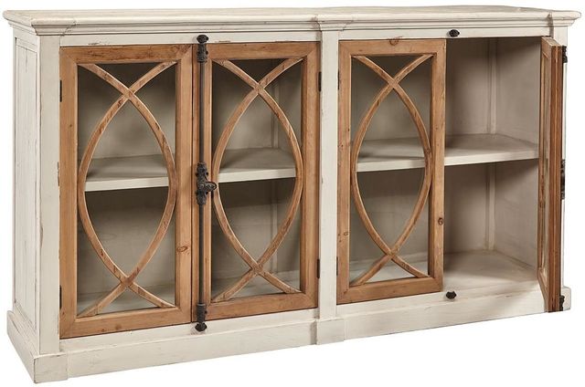Furniture Classics Grayson Dove/Warm Honey Fretwork Sideboard-1