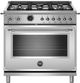 Bertazzoni Heritage Series 36" Stainless Steel Free Standing Dual Fuel Range-0