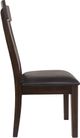 Signature Design by Ashley® Haddigan Dark Brown Upholstered Dining Side Chair-3