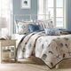 Olliix by Madison Park Blue King Bayside Reversible Coverlet Set-4