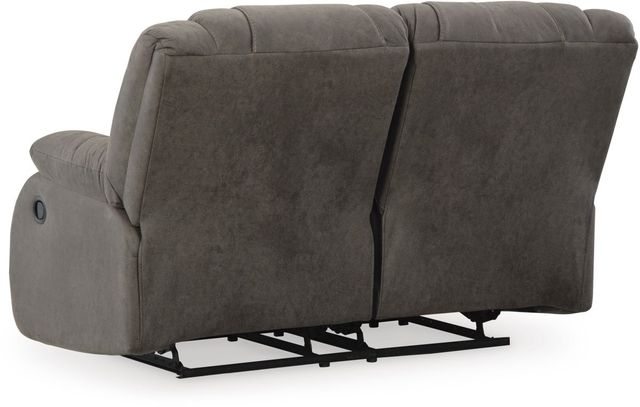 Signature Design by Ashley® First Base Gunmetal Reclining Loveseat-2