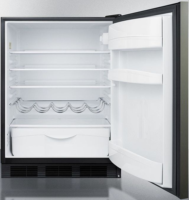 Summit® 5.5 Cu. Ft. Stainless Steel Under the Counter Refrigerator-2