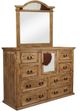 Horizon Home® Grand Mansion Brown Dresser and Mirror Set-0