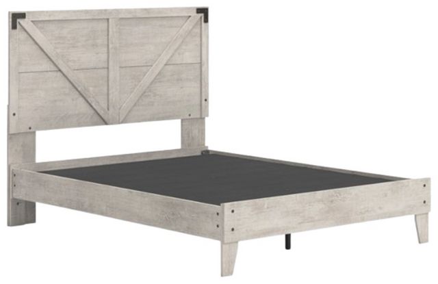 Signature Design by Ashley® Shawburn Gray Queen Platform Panel Bed
