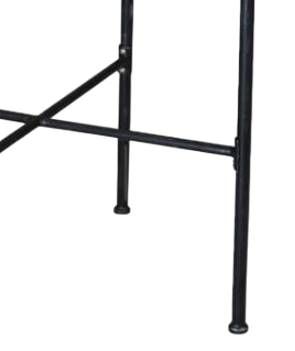 Sunset West Provence Glass Top/Metal Outdoor Pub Table with Century Pewter Base-2