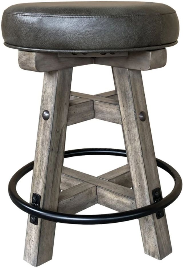 Parker House® Lodge Siltstone Swivel Counter Stool-0